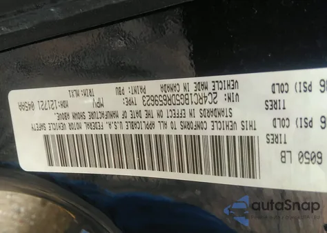 2013 Chrysler Town & Country Touring z USA, uszkodzony, nr VIN 2C4RC1BG5DR659623